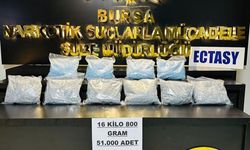Bursa’da uyuşturucu operasyonu: 51 bin adet extacy ele geçirildi