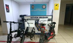Çalınan bisikletler polis tarafından bulundu