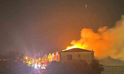 Çeşme'de villa yangını