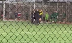 Çocukların maçında kadın hakeme şiddet