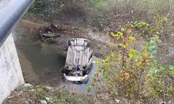 Bursa'da otomobil dereye uçtu!