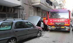 Duyarlı esnaf otomobili yanmaktan kurtardı