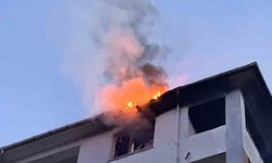 Edirne’de dairede çıkan yangın çatıya sıçradı