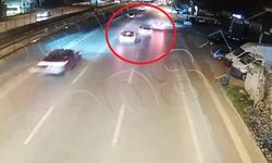 Ehliyetsiz genç, ağabeyinin otomobili ile makas atarken kaza yaptı