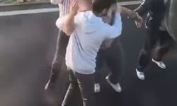 Emniyet şeridini ihlal etmek isteyen sürücü ortalığı bir birine kattı