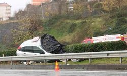Görele’de trafik kazası: Otomobil alev aldı