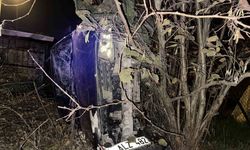 Hafif ticari araçla çarpışan otomobil tarlaya devrildi: 5 yaralı