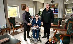 İl Emniyet Müdürü Yılmaz, polis memuru ve engelli oğlunu misafir etti