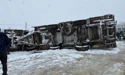 Kar yağışı kazayı beraberinde getirdi