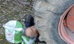 Kontrol etmek istediği traktörünün altında kalan yaşlı adam yaralandı