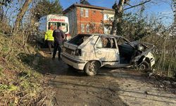 Ordu’da otomobil fındık bahçesine devrildi: Anne ve kızı yaralandı
