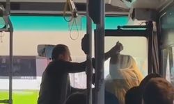Otobüste kavga: Şoför ve kadın yolcu birbirlerine saldırdı