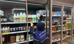 Raflarda bulunan tarihi geçmiş ürünler imha edildi