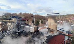 Şaphane’de çıkan yangında bir evin çatısı hasar gördü