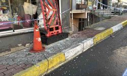 Sarıyer’de üst katı kayıp gecekonduya yaslanan bina havadan görüntülendi