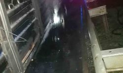 Seyir halindeki çekici alev aldı