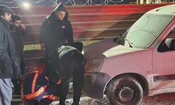 Van'da park halindeki kamyonette yangın