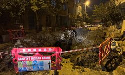 İstanbul'da yol çalışmasında göçük meydana geldi