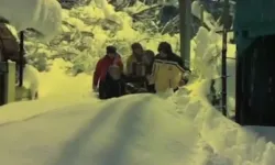 80 santimetrelik karda zamanla yarış