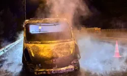 Adana'da seyir halindeki çekici yandı