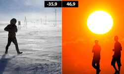 Sıcaklık farkı 85 dereceyi aştı