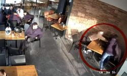 Pastanedeki dehşet kamerada... Durup dururken saldırdı