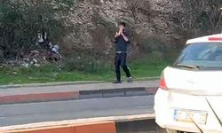 Adana'da herkesin gözü önünde poşetle uçucu madde çekti