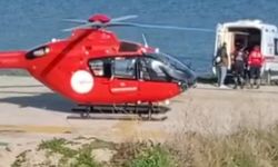 Avşa Adası'nda rahatsızlanan vatandaş ambulans helikopterle sevk edildi