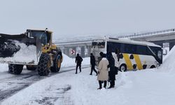 Bingöl'de kayan midibüs kara saplandı