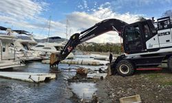 Bodrum'da 100 tekne koydan kaldırıldı