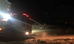 Burdur'da sazlık alanda yangın