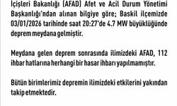 Elazığ Valiliği: 'Herhangi bir hasar ihbarı yapılmamıştır'
