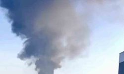 Etimesgut'ta atık plastik yangını