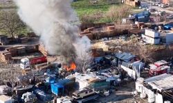 Bursa'da hurdacıda yangın