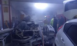 Kırıkhan'da tamircide yangın