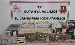 Kütahya'da jandarmadan kaçak tütün operasyonu