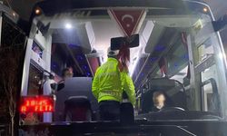 Manisa'da terminallerde otobüslere emniyet kemeri denetimi