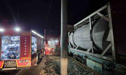 Susurluk'ta yük treninde yangın paniği