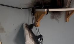 Turgutlu'da bir eve yıldırım düştü