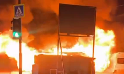 Bursa'da yangın paniği: Araçlara sıçradı