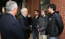 Şadi Özdemir'den finaller öncesi gençlere moral ziyareti