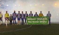 Yeşil sahalardan çevre mücadelesi veren İnegazi’ye destek