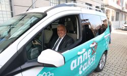 Başkan Şadi Özdemir “Anne Taksi”nin direksiyonuna geçti