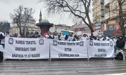 Öz İplik İş’ten Karesi Tekstil önünde sert açıklama