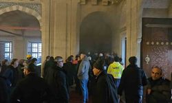 4 yıl aradan sonra Selimiye Camii'nde ilk namazda yangın