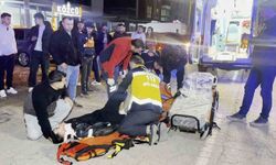 Aksaray'da otomobil ile motosiklet çarpıştı, sürücü ağır yaralı