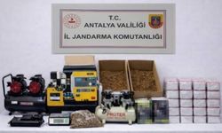 Alanya'da 17 kilogram kıyılmış tütün ele geçirildi