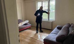 Altyapı çalışması sonrası apartmanı su bastı