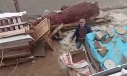 Arnavutköy'de komşuların kavgası kamerada