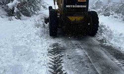 Bartın'da karla mücadele çalışmaları devam ediyor
